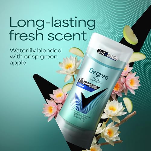 Image of Degree Antiperspirant for Women Protects from Deodorant Stains Pure Clean Deodorant for Women 2.6 oz