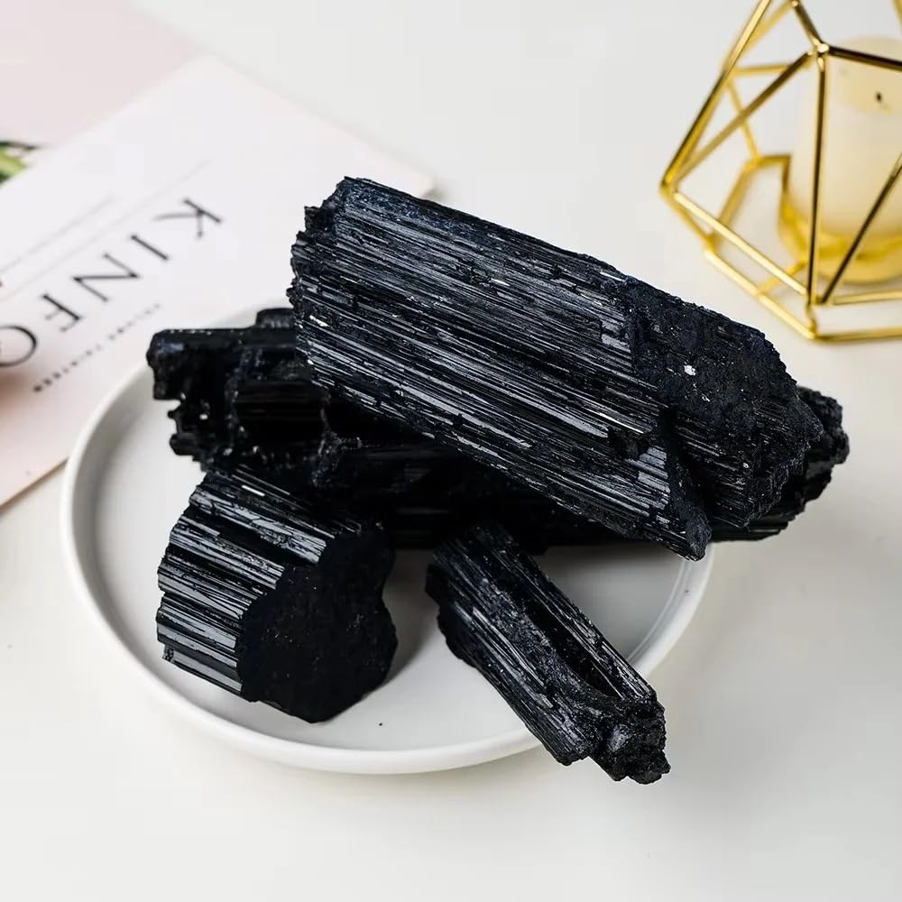 1pc 300-400g Haute Tourmaline Noire Pierre Brute Tourmaline Noire Brute Pour