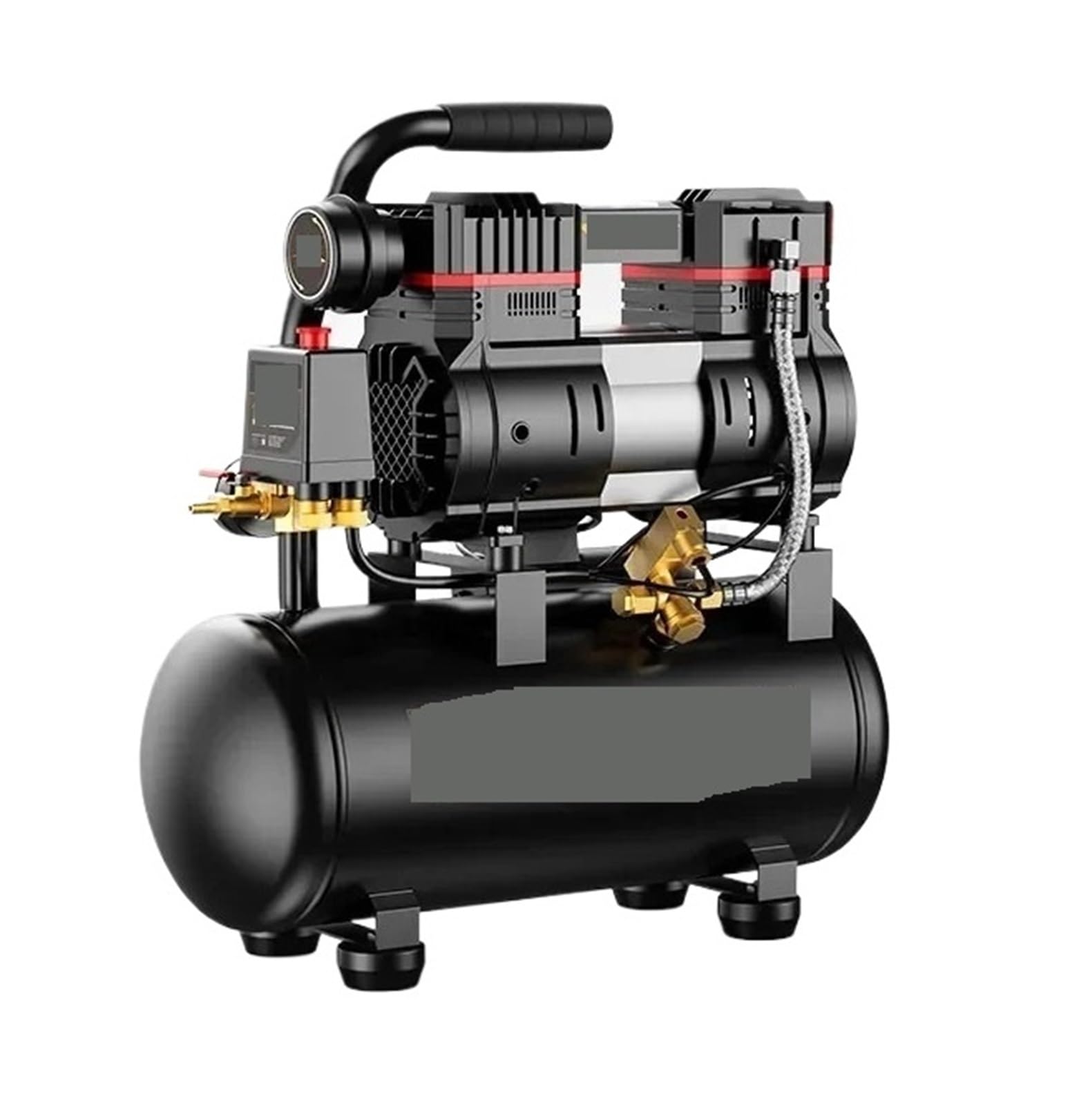 Silent Air Compressor 220V Portable Industrial Grade Woodworking Silent High Pressure Air Compressor Pump(3180W-15L-1)