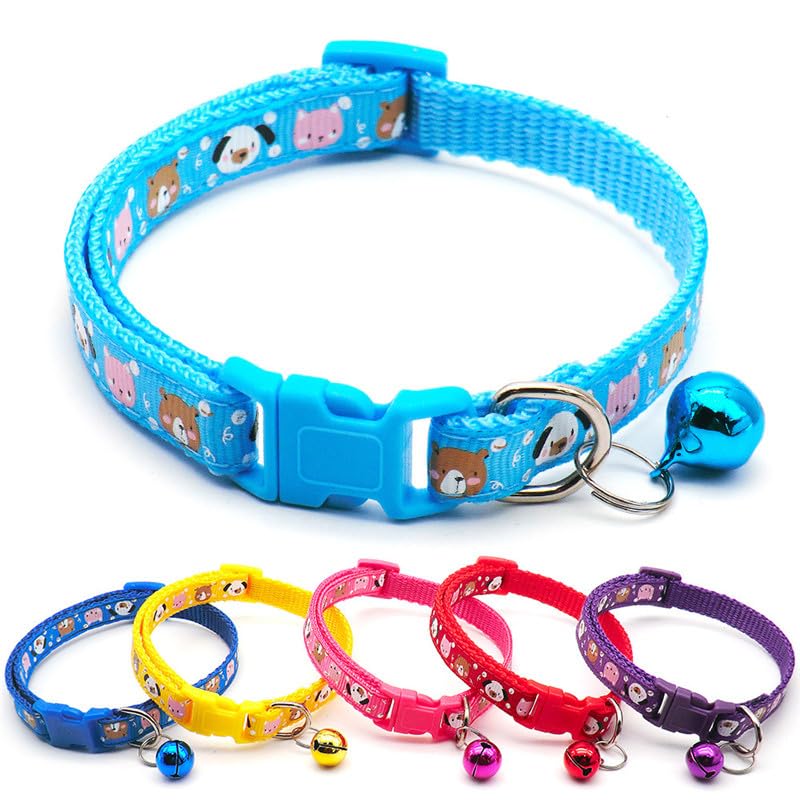 Woofy Pets Cute Bear Printed Fashion Collar | Adjustable 15mm Safe Neck Belt with Sound Bell | Attractive Colorful Collar for Small Dog, Puppy & Cats (Pack of 2) (B0C81T8VHP) Amazon Price History, Amazon Price Tracker