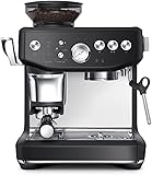 Sage - The Barista Express Impress – Supports Bean Coffee Machine Jam with Milk Frother, Black Truffle - 1
