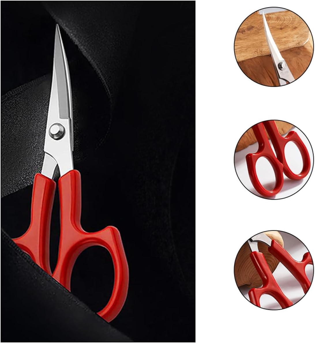 Cabilock 2 Pcs Stainless Steel Eyebrow Scissors and Facial Hair Trimmer Set Curved and Straight Blades Beauty Tool for Precise Eyebrow Grooming and Lash Extension in Personal Care