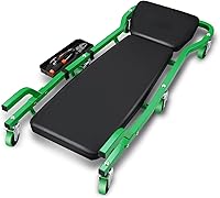 Vista 19 de Magshion 36" Triplex Plegable en Tres Partes Plataforma Rodante 2 en 1 para Garaje y Asiento, Plataforma Rodante de Mecánico de Bajo Perfil con 6