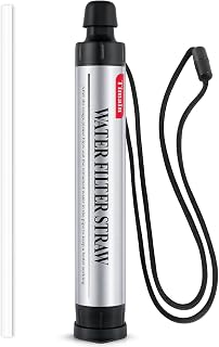 Timain 4-Stage Filtration,High Flow Rate Water Filter Straw,Water Purifier Survival for Emergency Kits,Travel,Camping, Hiking,Fishing,Hunting (1)