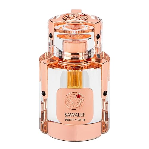 Sawalef Pretty Oud by Swiss Arabian - Lujoso y cautivador elixir de perfume con aroma aromático, notas dulces y sensuales de piña, geranio, pachulí,