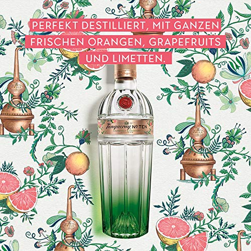 Tanqueray N° TEN | Destillierter Gin | The Citrus Heart Edition | Grapefruit- & Rosemarin - Geschmack | 45,3% vol… – Bild 5