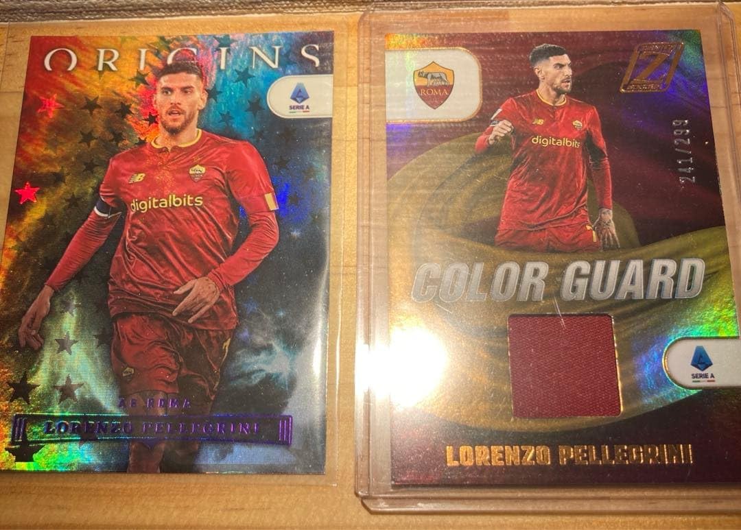 ASローマ ロレンツォ・ペッレグリーニ選手 ユニフォーム入カード