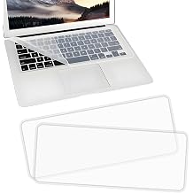 EKIND 2 Sheets Universal Waterproof and Dustproof Keyboard Cover for 15-17 Inch Laptops, with Keypad Keyboard Cover Size L14.17" x W5.08", Ultra Thin Silicone Skin Protector Transparent