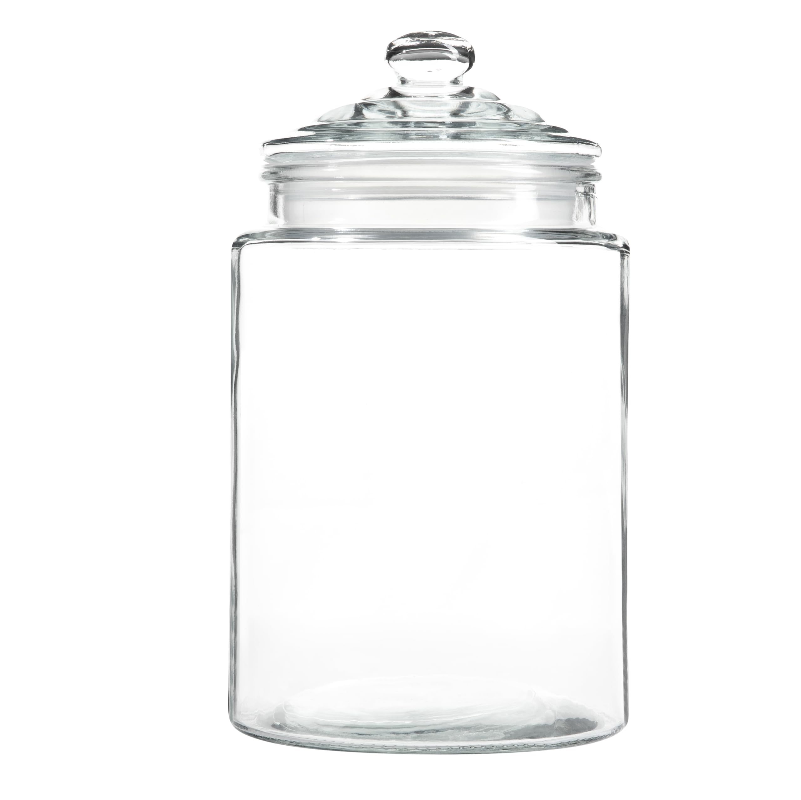 Keksdose aus Glas, mit luftdichtem Deckel, groß, für Zucker, Mehl, Hundeleckerlis, Süßigkeiten, Biscotti und Apotheker, 4,5 l