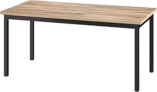 XINYF Conference Table, Meeting Table, Office Table, Office Desk, Computer Desk Oak, Width 63.0 inches 160 cm, Depth 31.5 inches 80 cm, Height 28.3 inches 72 cm