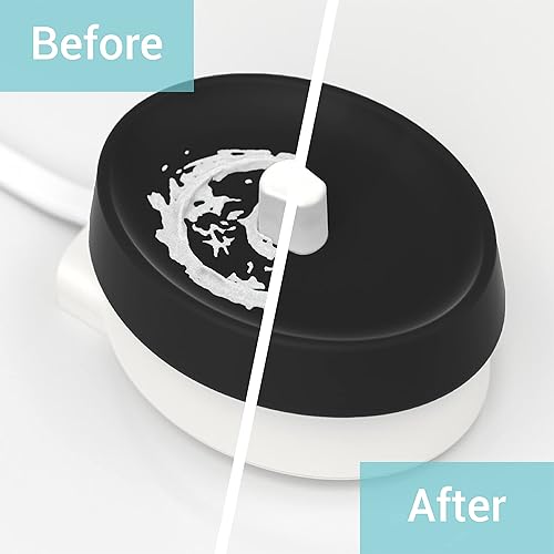 Miniatura 2 de Funda de silicona limpia para base de cargador de cepillo de dientes Oral-B - Enjuaga rápidamente la suciedad - Identificadores coloridos para