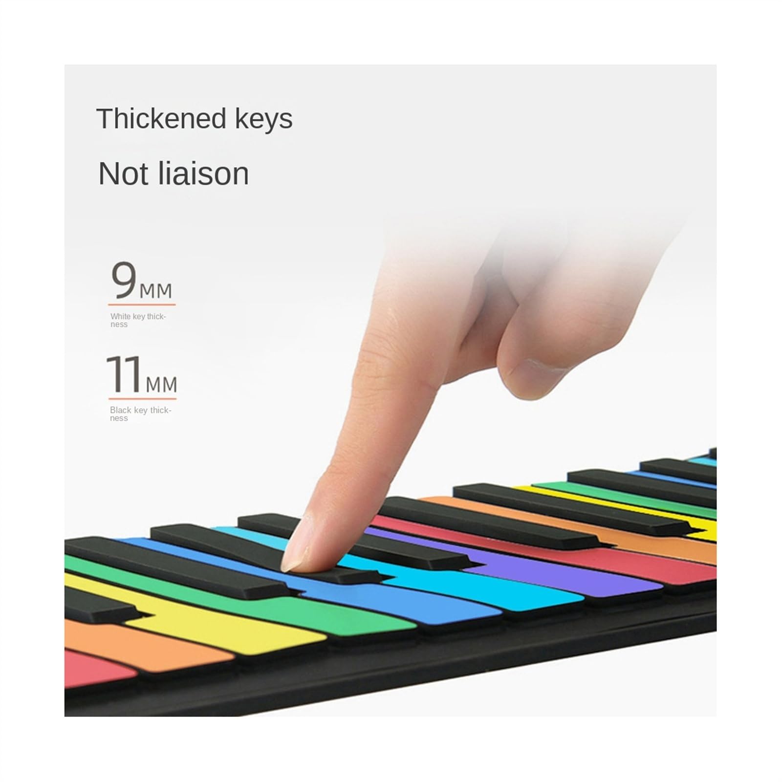 Pianoforte Roll-up Con Tastiera Digitale A 49 Tasti Con Altoparlante Pianoforte Elettronico A Mano Per Gli Amanti Della Musica Pianoforte Elettronico per Principianti