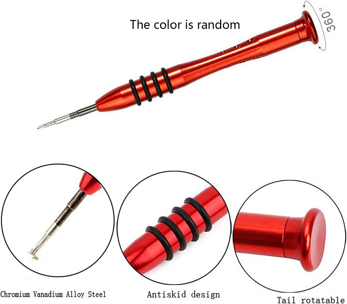 Screwdriver and Spring Bar Tool Set for iWatch Band Connector, Pentalobe P5 5 Star Screw Driver Repair Kit for All the iWatch Band Adapter, with Pins and Screws