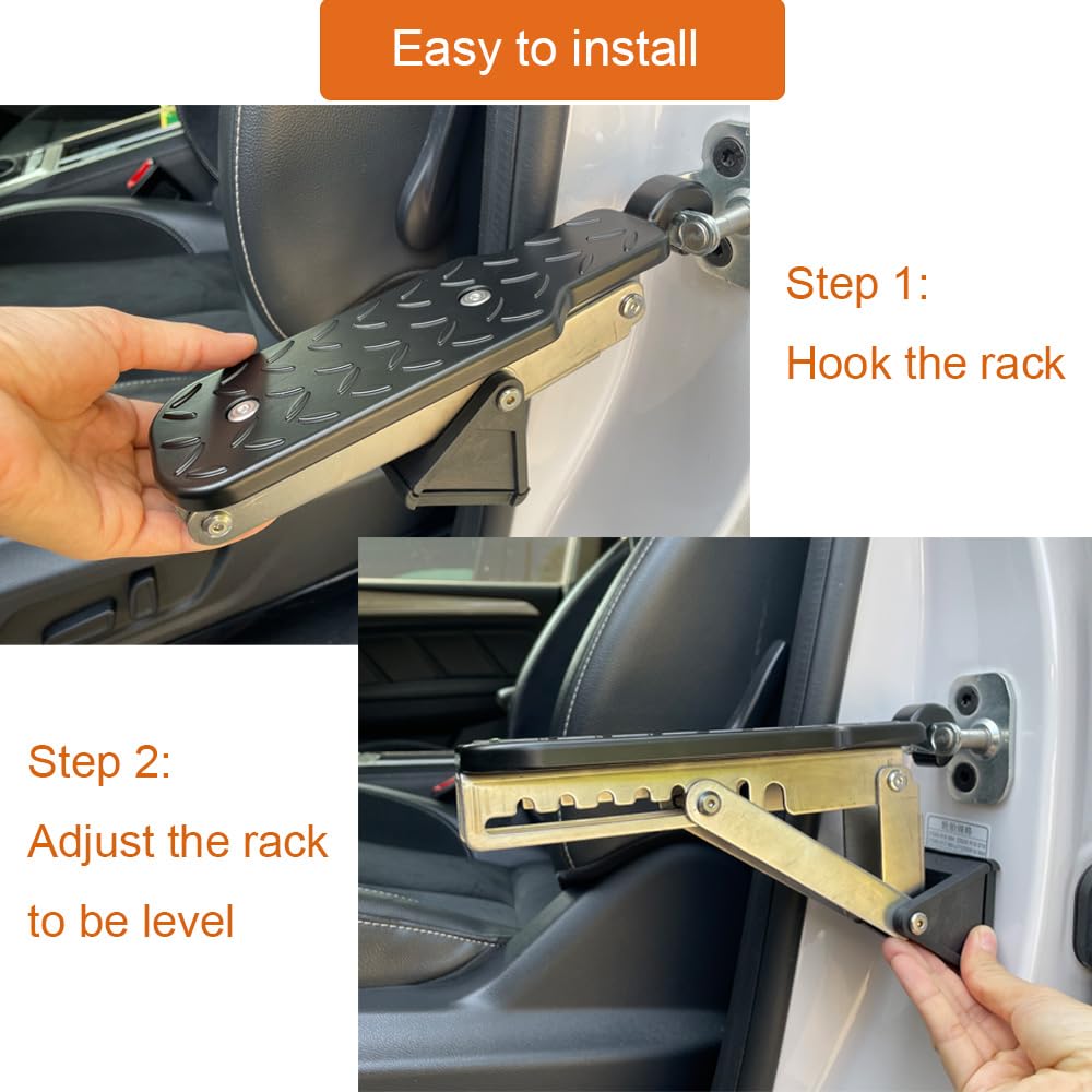 Amazon | ZipSeven 車用ドアステップ 角度調整可能 ドアラッチ フック