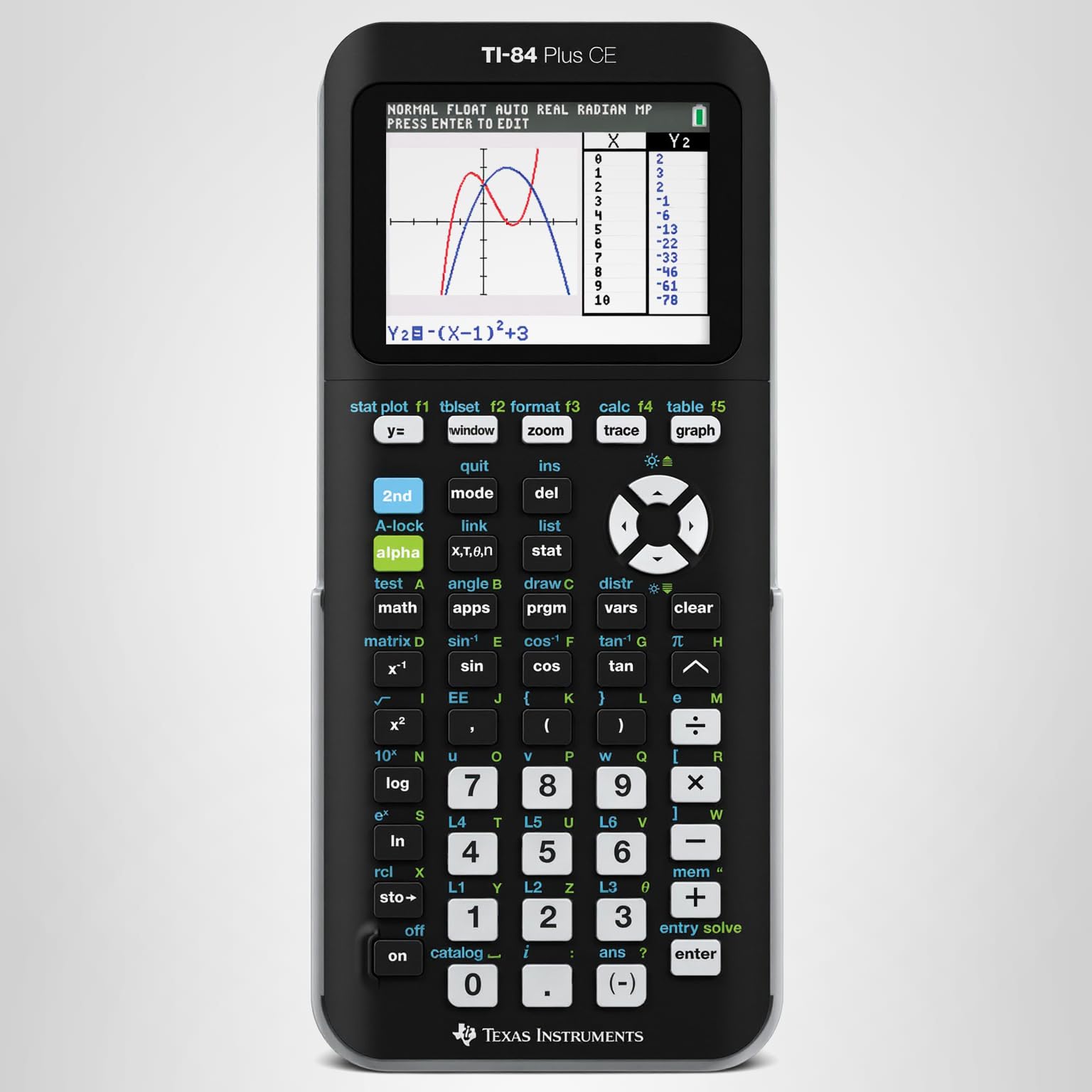Texas Instruments TI-84 PLUS CE グラフ電卓 ブラック