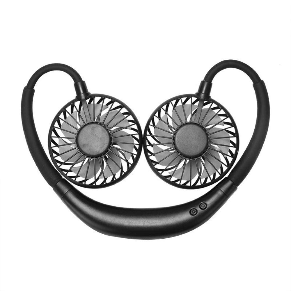 ZFPKXHVMG Bladeless Personal Fan, USB Handheld Fan LED Lazy Mini Fragrance Sports Hanging Neck Multicolor(White)