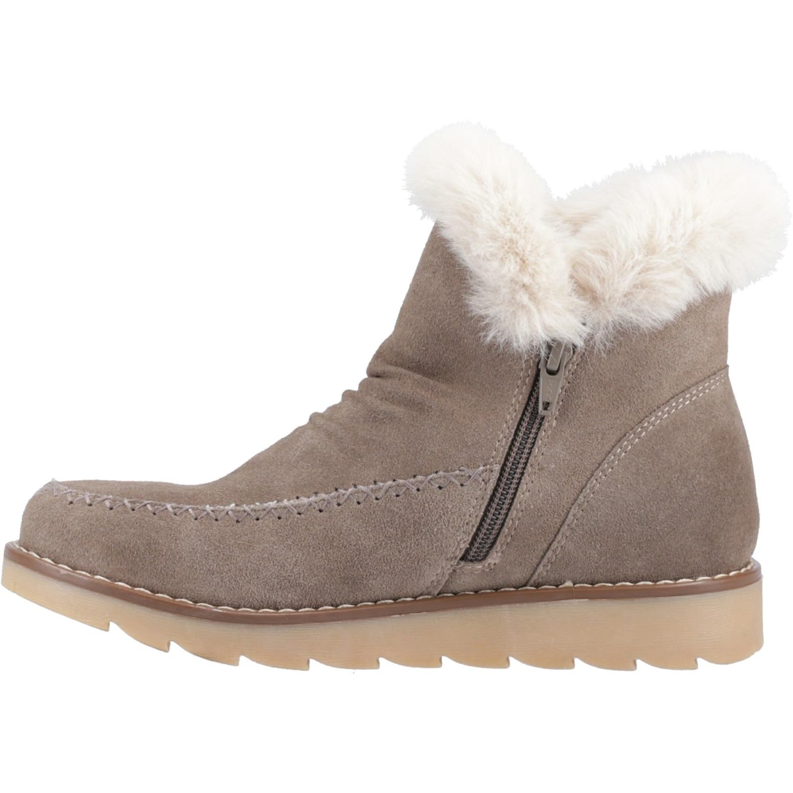 Hush Puppies Women's Moira Mid Boot, Taupe, 8 UK