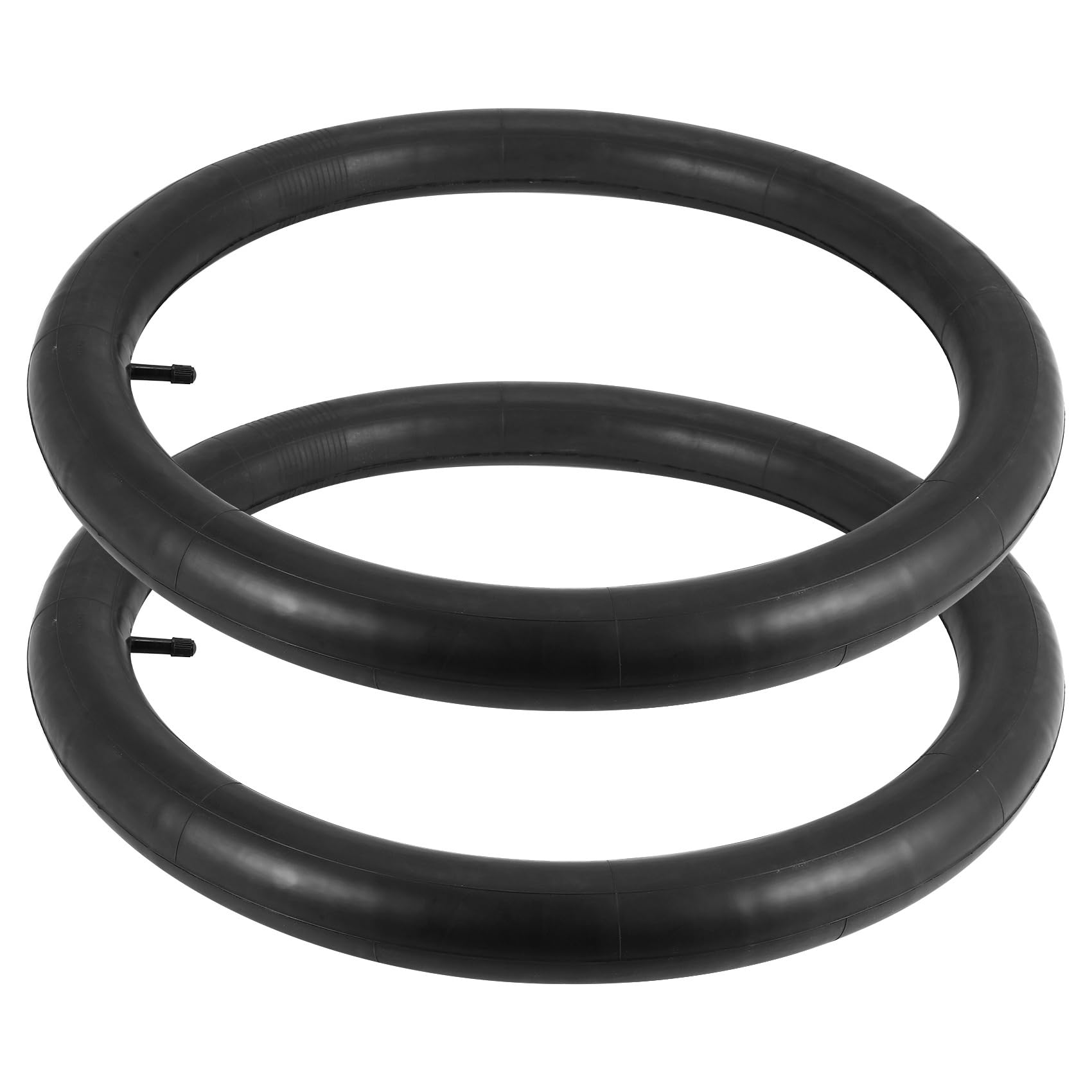 Confezione da 2 camere d'aria per bicicletta, 20 x 3,0 32 mm, valvola Schrader, 50,8 cm, per mountain bike, colore nero