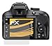 atFoliX Screen Protector compatible with Nikon D3400 Screen Protection Film, anti-reflective and shock-absorbing FX Protector Film (3X)