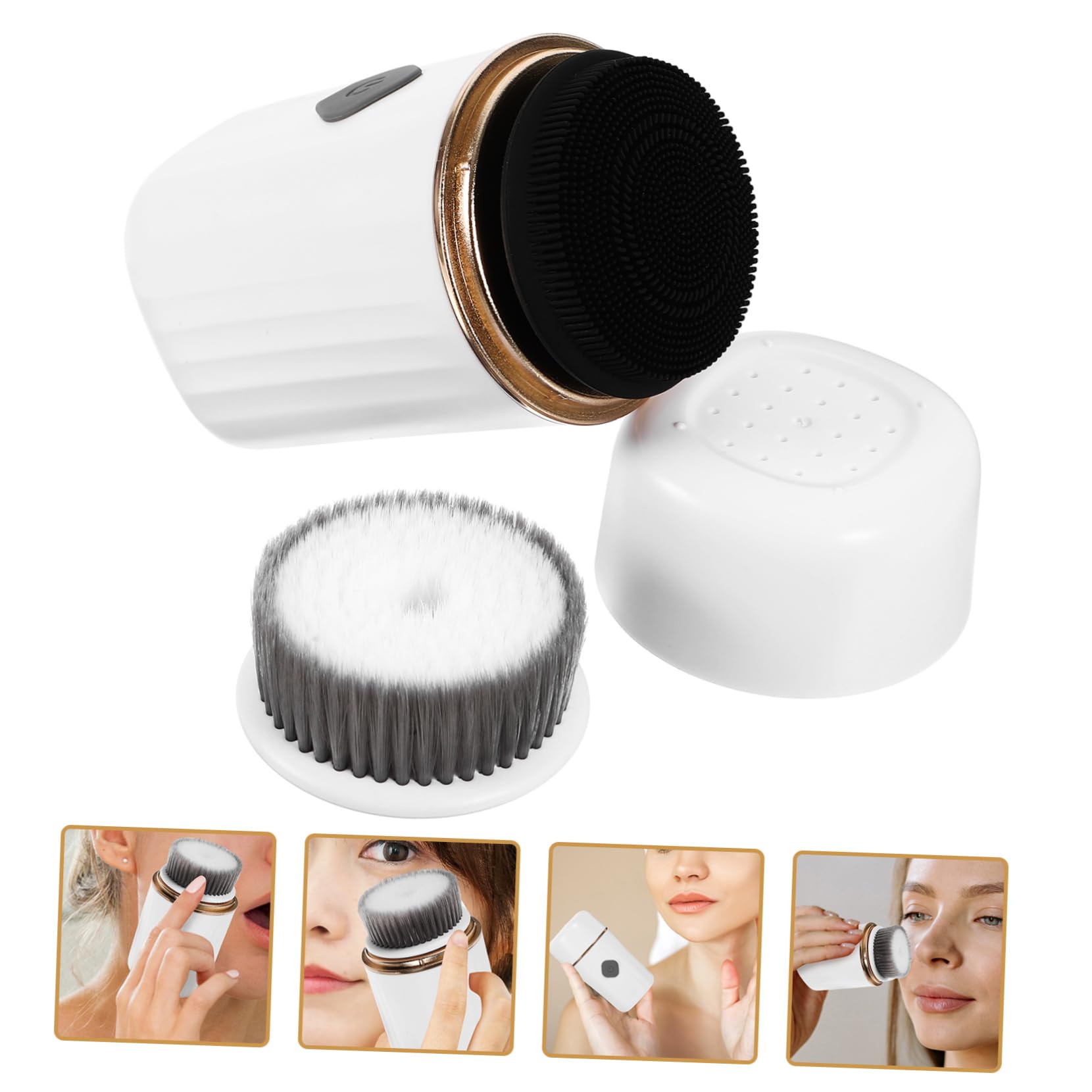 Cepillo Facial Eléctrico Recargable 400mah de Silicona y Abs