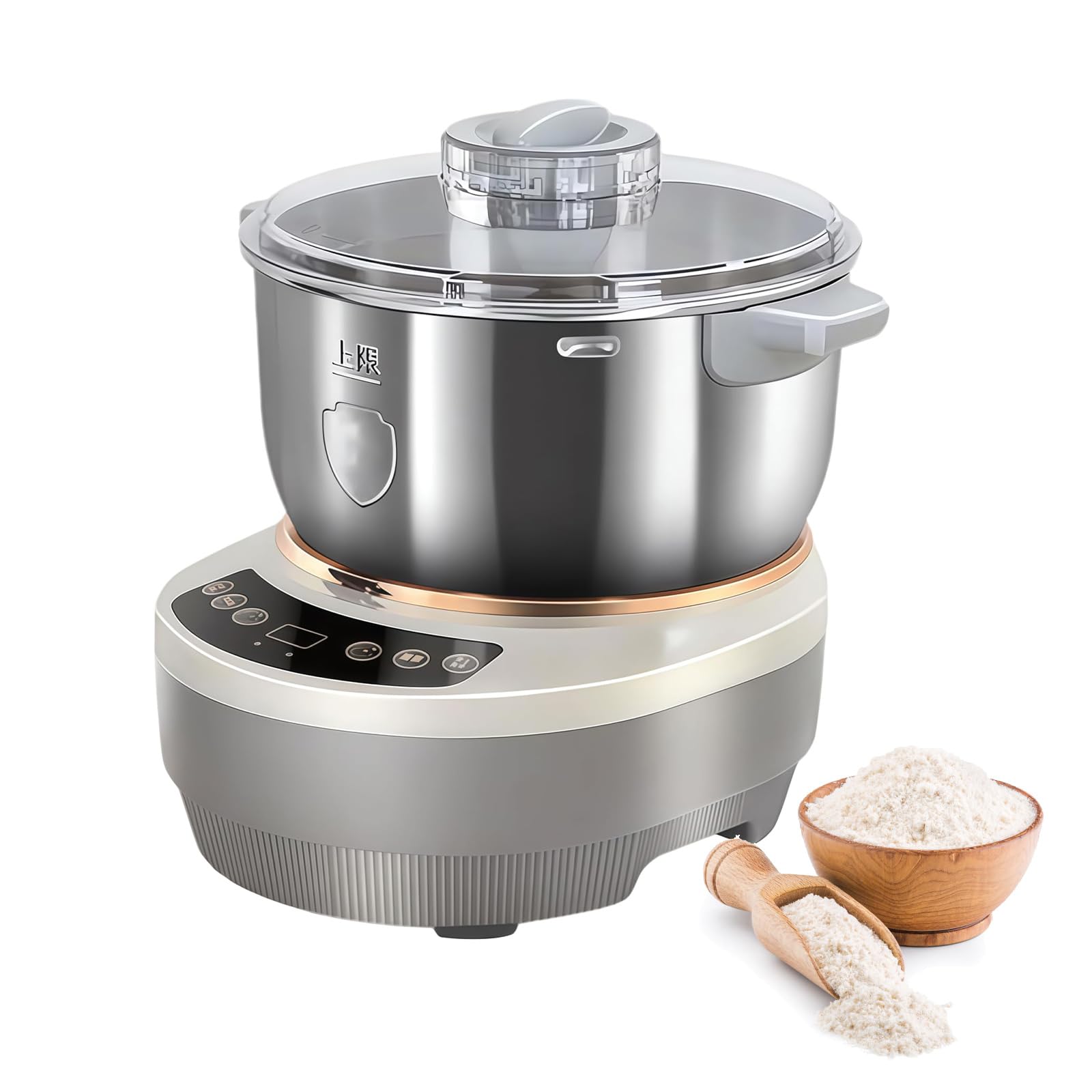 Machine à pâte de 5L antiadhésif avec fonction fermentation et pétrisseuse tactile