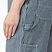 Dickies Women's Bib Overall 100% Cotton Denim with ScuffGard, Rinsed Hickory Stripe, M