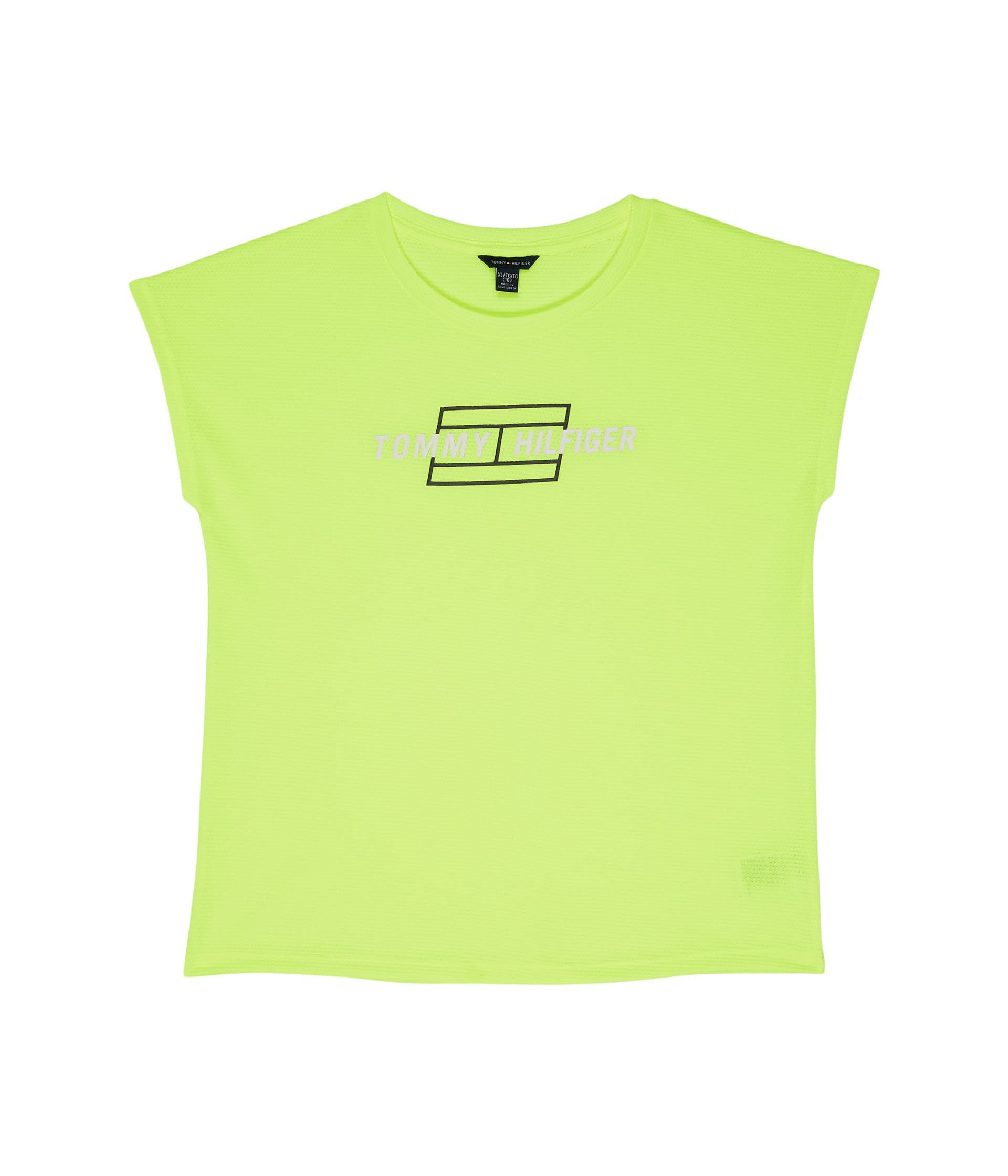 Tommy Hilfiger Girls' Sport Short Sleeve T-Shirt, Crew Neckline, Lightweight &amp; Stretchy