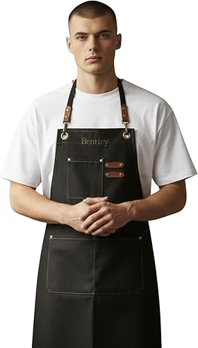 Miniatura 1 de Personalized Canvas Chef Apron  Unisex Apron for Women and Men - Apron for Artists Painting, Baking
