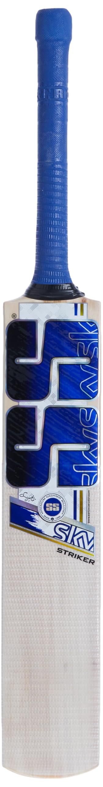 SS Sky Striker Size-1 KW Bat, 700 Grams, Lightweight for Kids, Durable Willow for Tennis Ball, Strong Grip, Shock Absorption, Best for Cricket Practice-picture-24