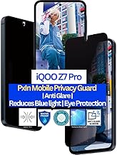 PxIn Mobile Privacy Guard for iQOO Z7 Pro | Mobile Privacy screen protector | Anti Glare | Anti Spy Screen Protector | Reduces blue light | Self healing guard from scratches | Eye Protection