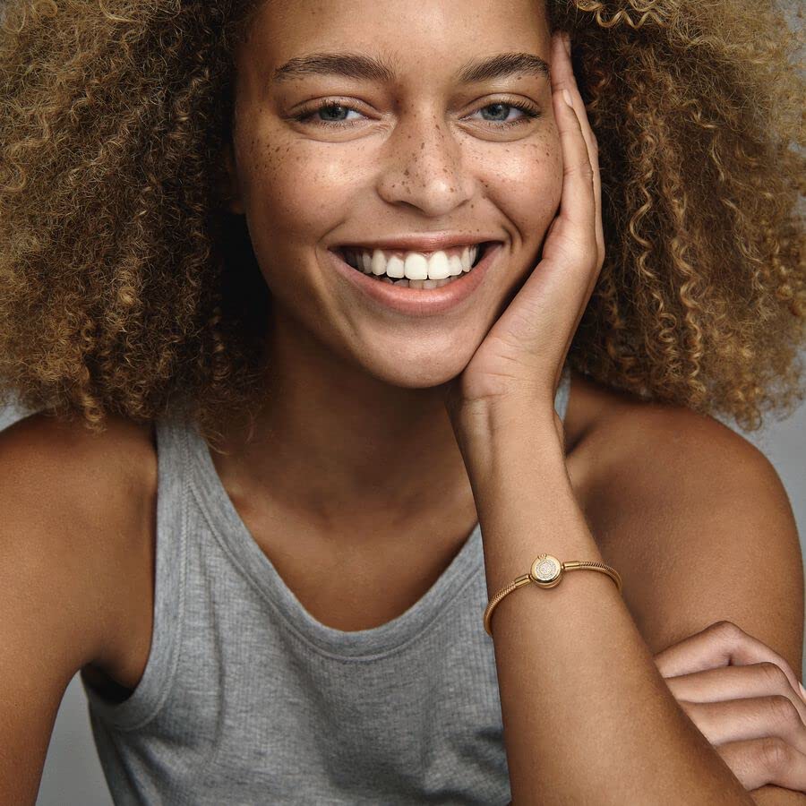 Pandora Moments Sparkling Crown O Pavé Clasp Snake Chain Bracelet - Gift for Her - With Gift Box3