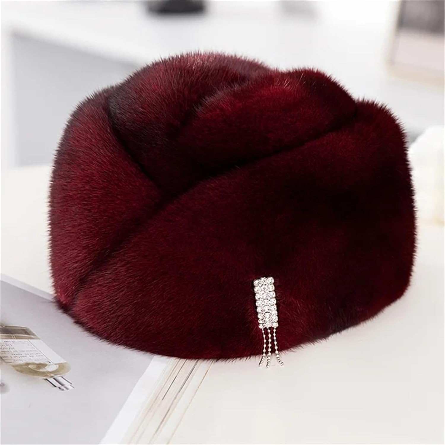 Mkjuuior Women Warm Hat for Winter Ladies Good Fur Hat