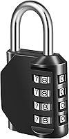 Vista 15 de Fayleeko Cerradura de combinación, candado de 4 dígitos para la escuela, gimnasio, casillero deportivo, valla, caja de herramientas, estuche