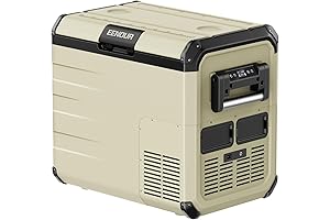 Eenour 12V Car Refrigerator Portable Freezer, 48Qt Battery Powered Fridge