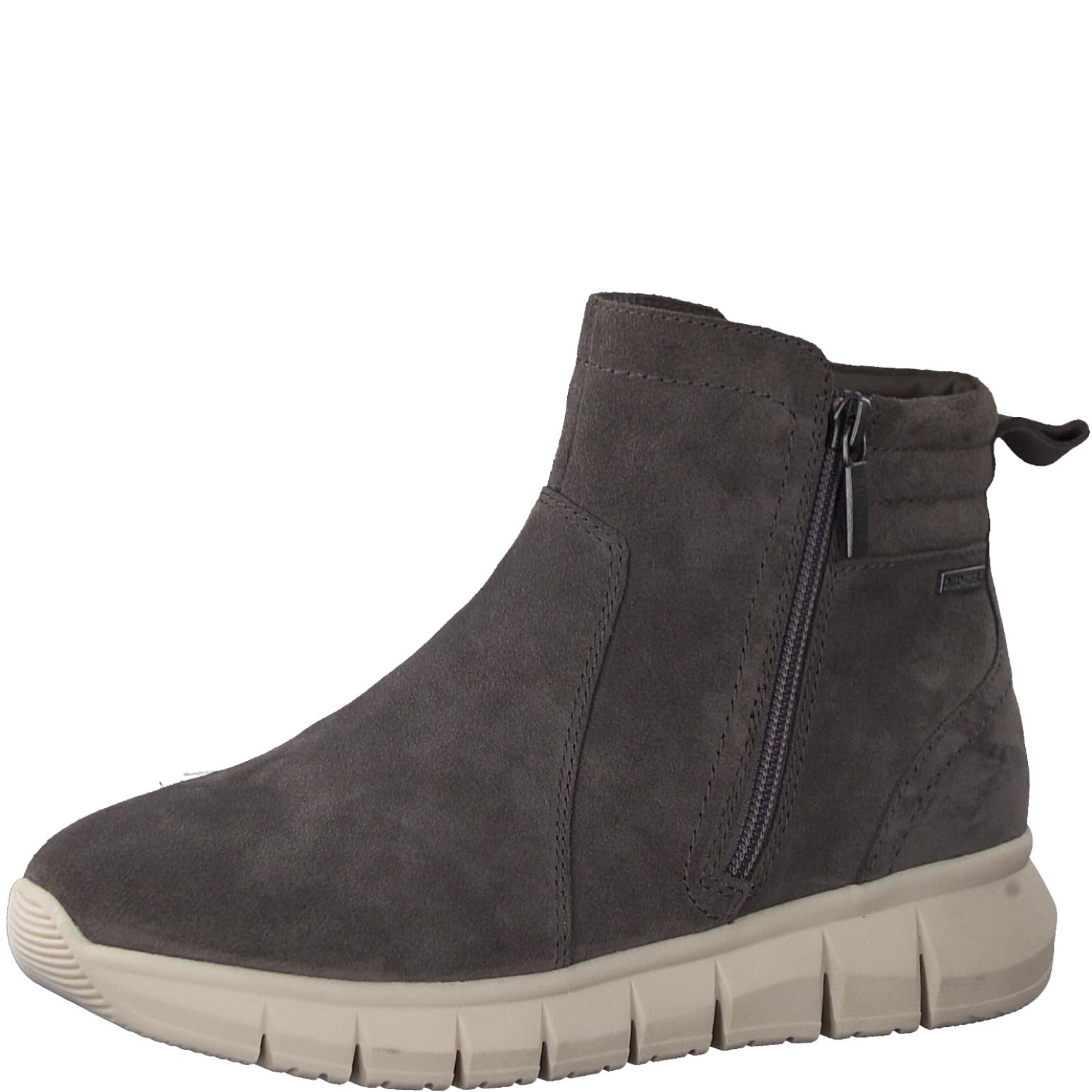 Tamaris Comfort Women’s Ankle Boots Flat with Zip Comfort Fit , Antrac. Suede, 3,5 UK