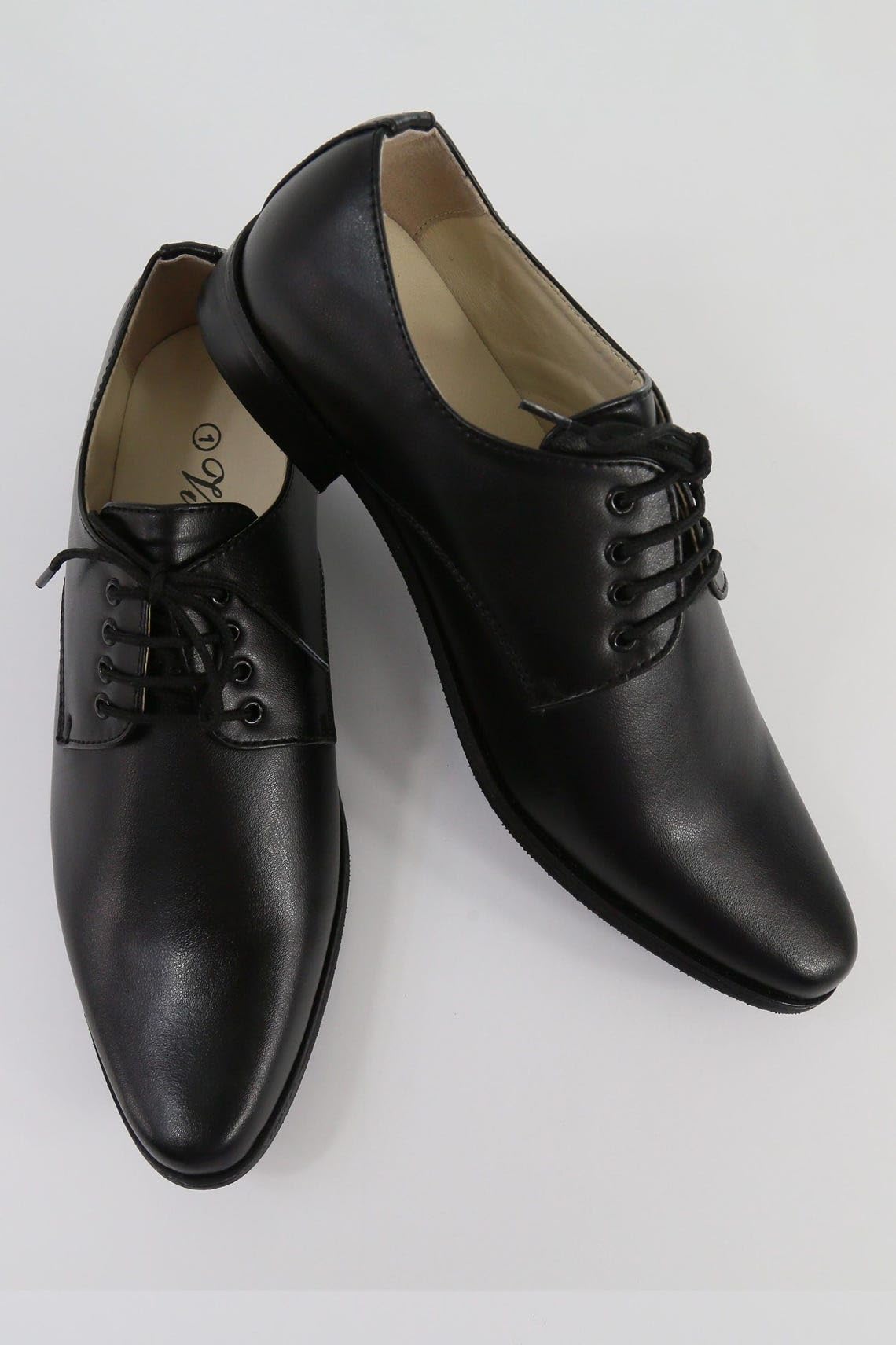 SIRRI Chaussures Derby en Cuir Mat pour garçons - Parfaites pour Les Mariages et Les Occasions spéciales