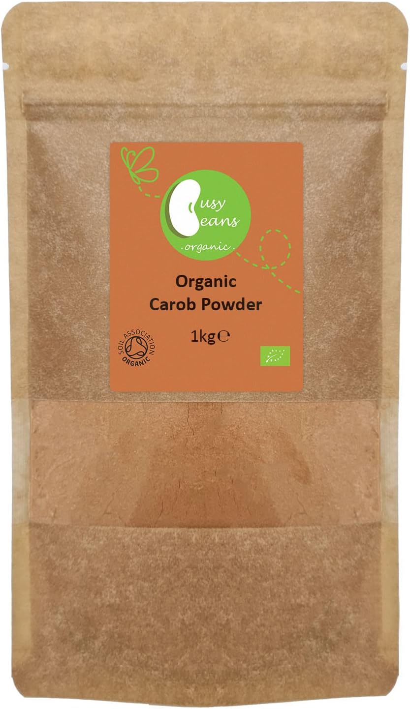 Organic Carob Powder Certified Organic by Busy Beans Organic (1kg