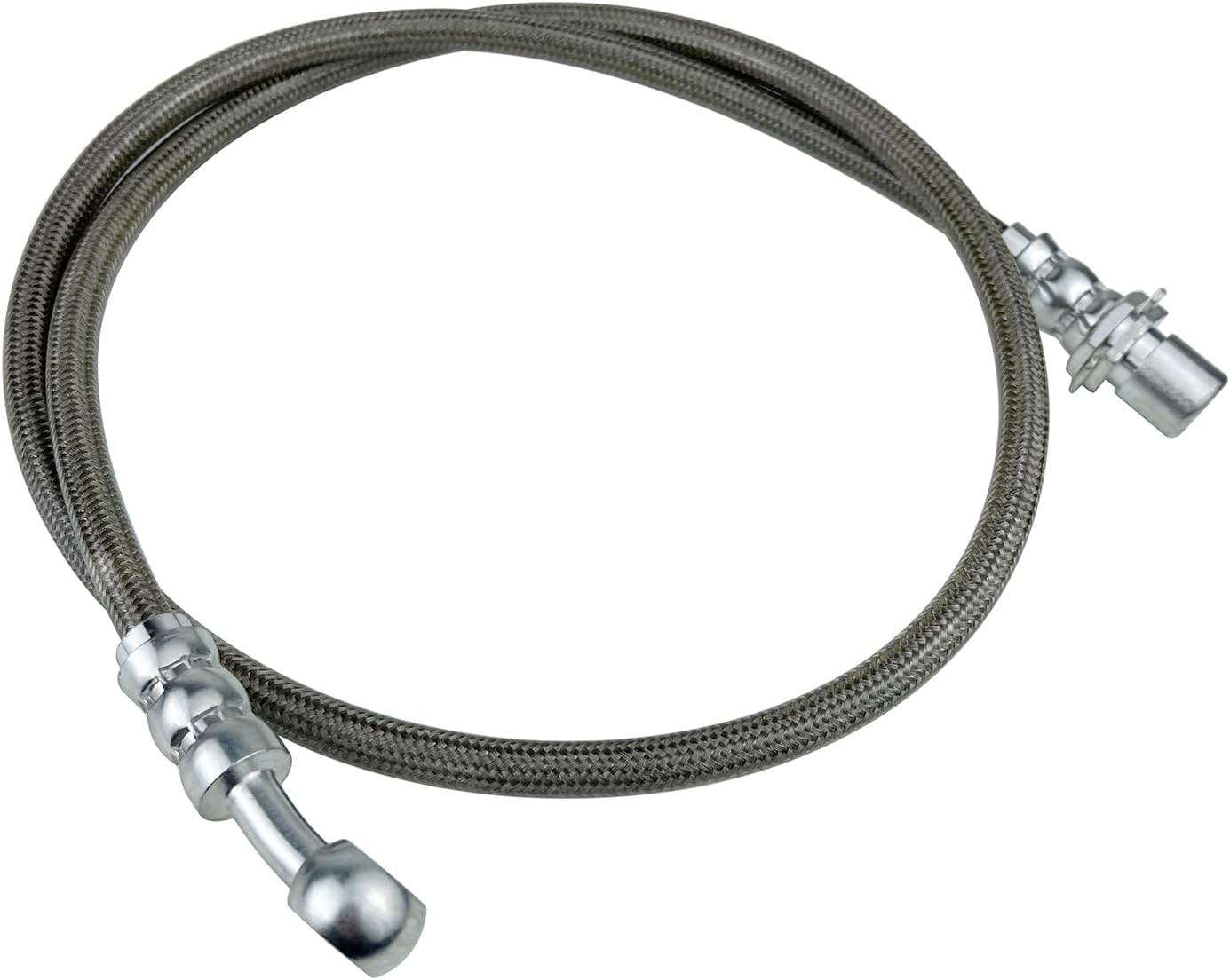 Extended Brake Lines Stainless Steel Compatible with 1999-2007 Chevy Silverado GMC Sierra 1500 2WD Brake Hose Line,‎OE# A71W1422