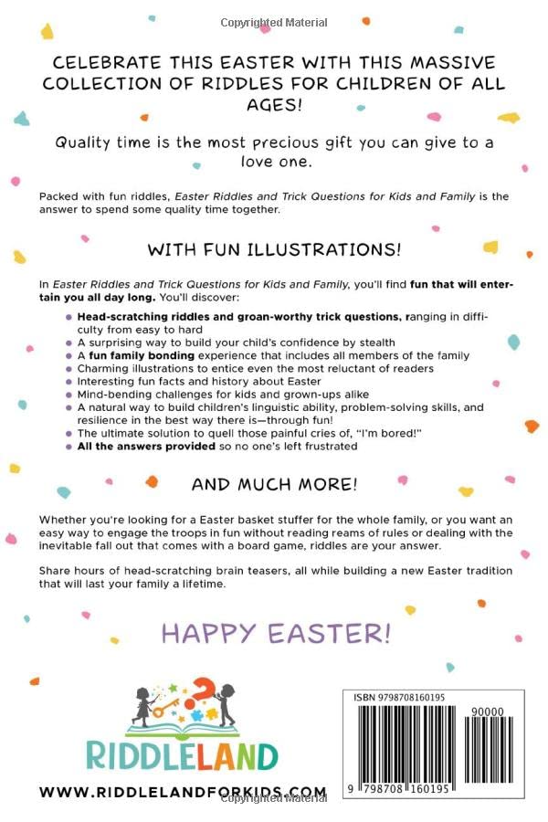 Easter Riddles and Trick Questions For Kids And Family: Puzzling Riddles and Brain Teasers that Kids and Family Will Enjoy Ages 7-9 9-12 (Easter Basket Gift Ideas) (Fun Easter Books For Kids) - Image 2