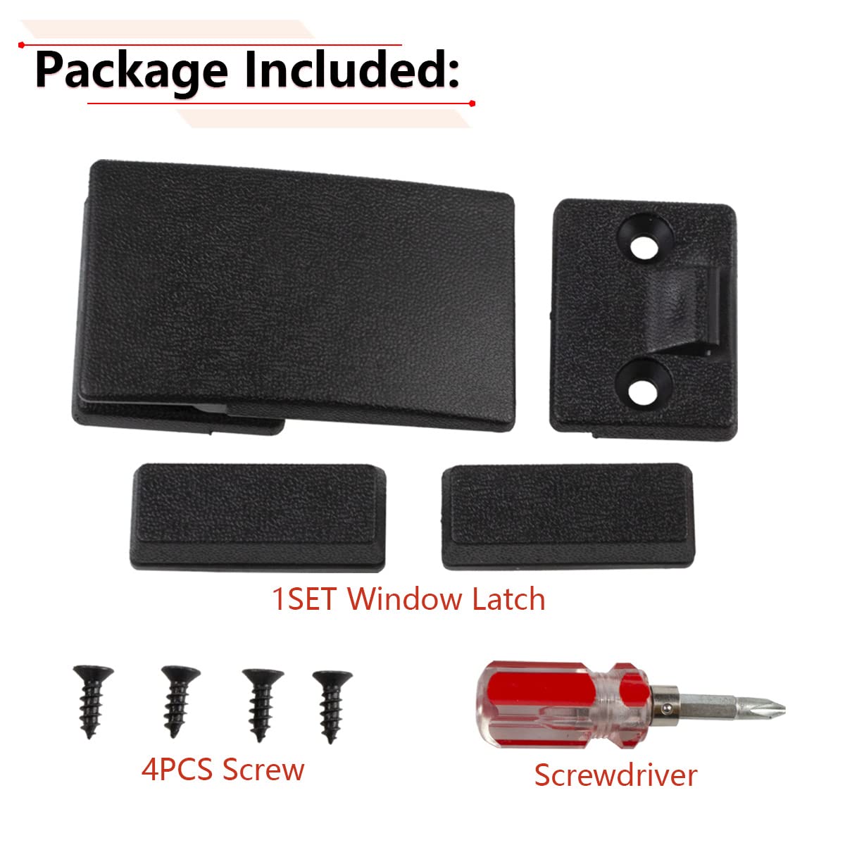 Amazon.com: RLB-HILON Rear Back Sliding Window Latch Lock and
