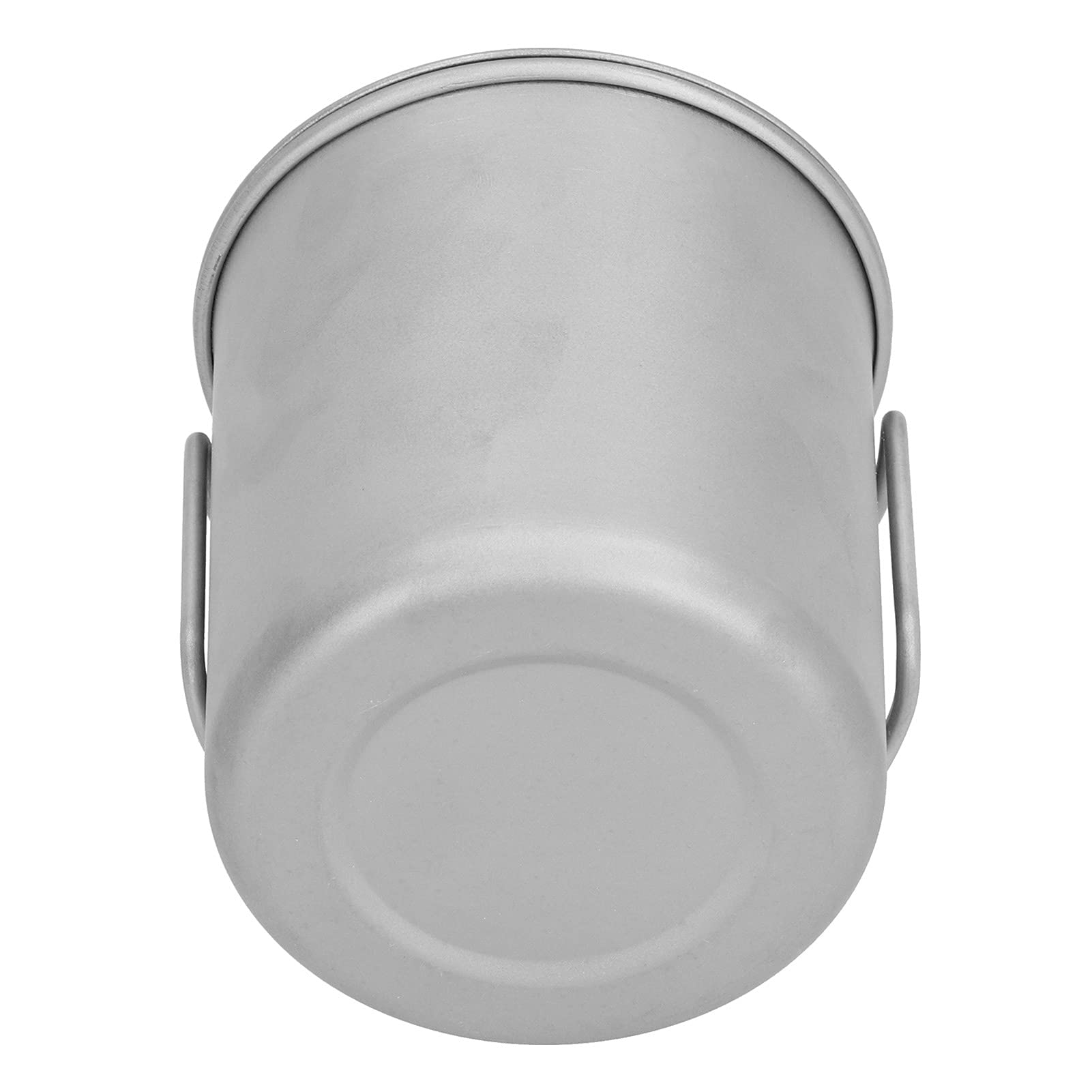 Titanbecher mit Klappbarem Griff für Outdoor-Camping, Wandern und Picknicks, Leicht, mit Deckel. 1 X Titanbecher (450 ml)