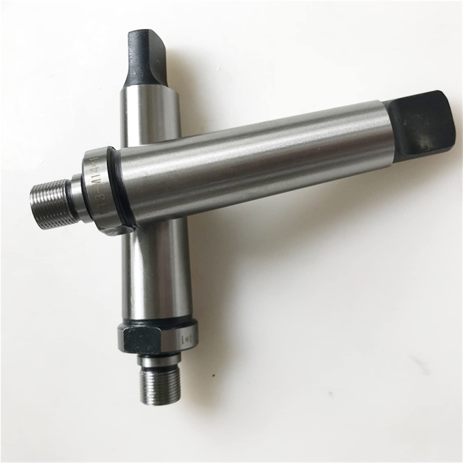 Uchwyt tokarski, 1 sztuk MT2 MT3-M14X1 Tapper Shank Wiertła Chuck Arbor Tokarka CNC. Wiertarka do obróbki drewna Wałek łączący(MTA2 M14X1)