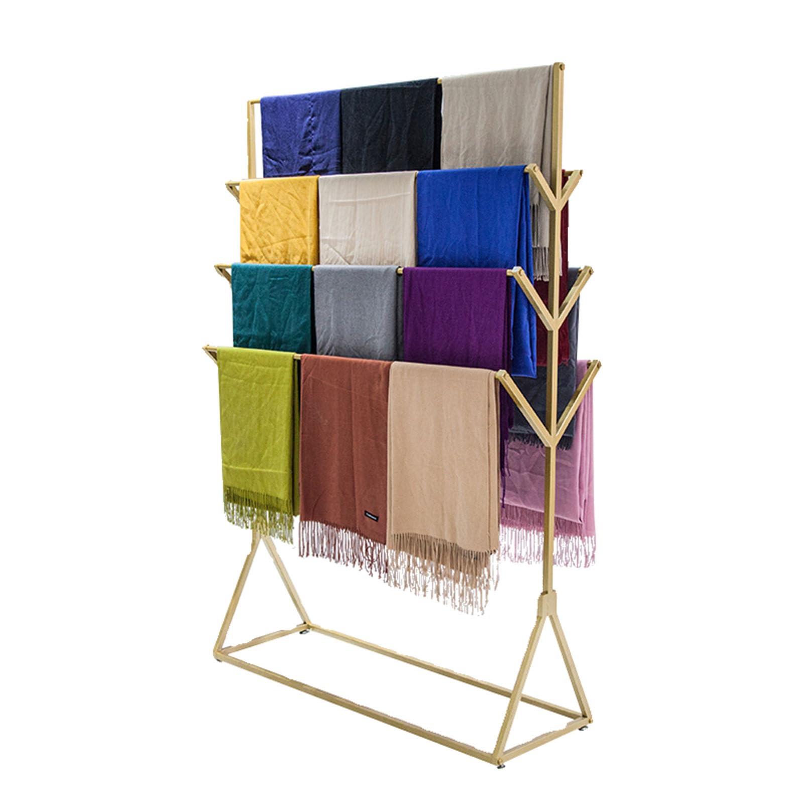 Perchero de Metal Para Colgar En El Suelo Para Pañuelos，perchero de Exhibición Comercial de Doble Cara Para Hiyab Perchero Para Pantalones Mantas Cinturones Carteras，perchero Para Bufandas Y Chales