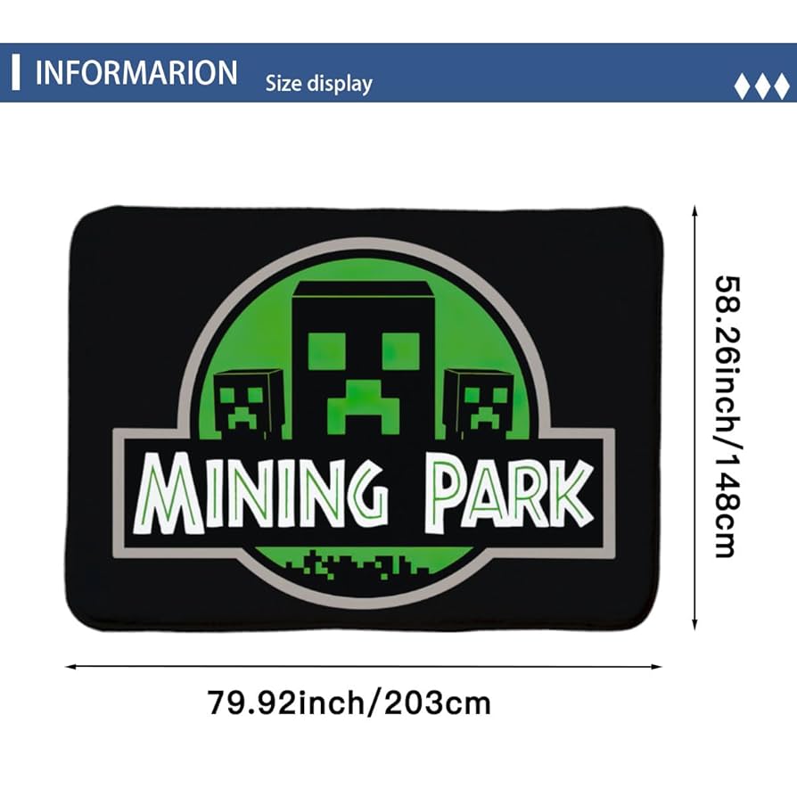 マイクラ　ルームマット　絨毯 マインクラフト Minecraft マイクラ ルームマット ラグ 絨毯