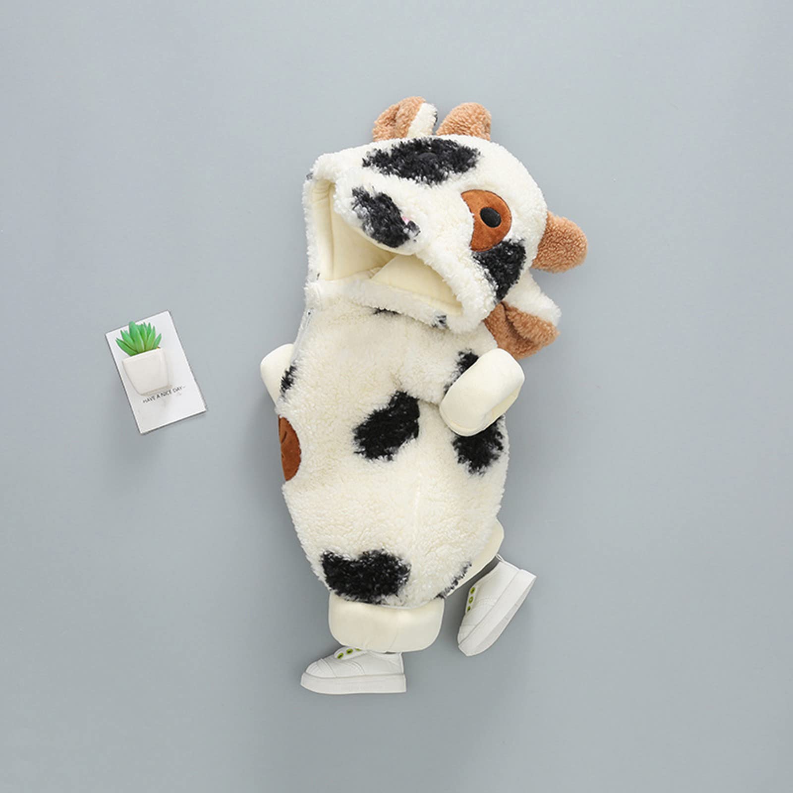 Generisch Babykleidung Neugeborene Jungen Mädchen Schneeanzug Wintermäntel Kuhdrucke Säuglingsoverall Bodysuits Registrierung