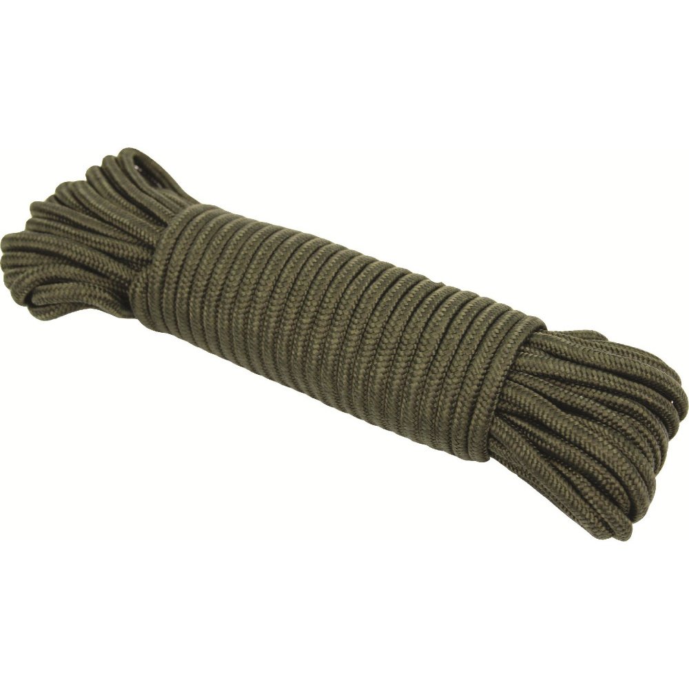 Highlander 5Mm Purlon Rope 15M Olive 50Ft Utility Rope