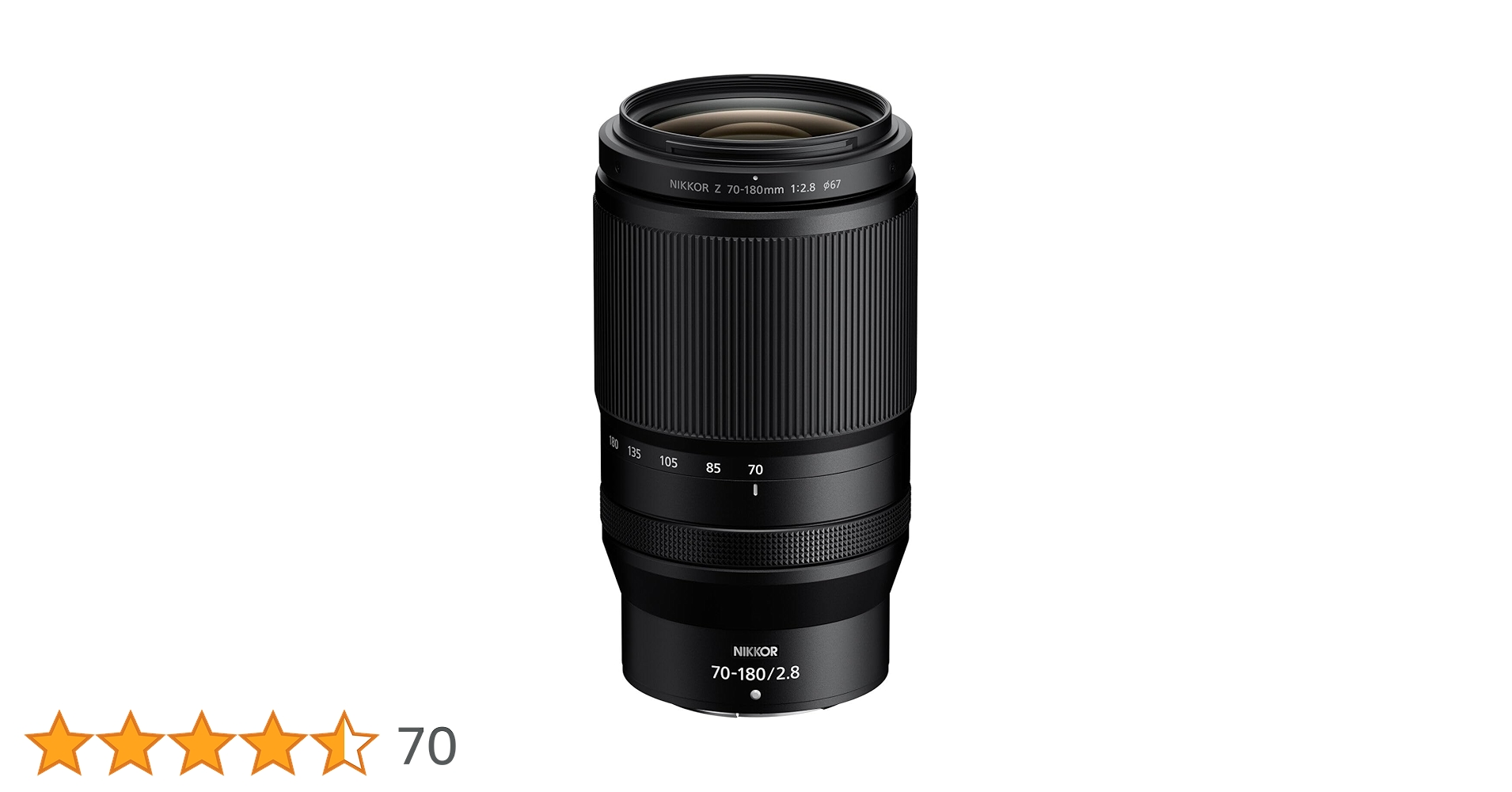 Amazon.co.jp: Nikon NIKKOR Z 70-180mm f/2.8 ブラック : 家電