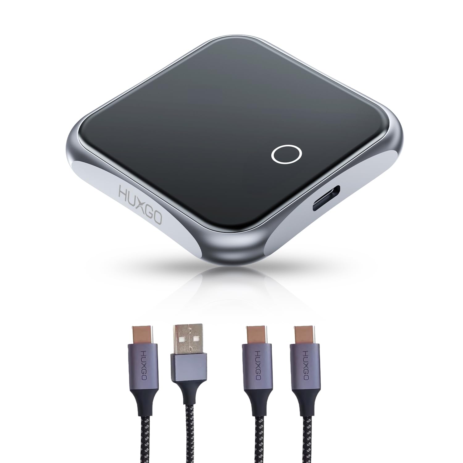 HUXGO® CarPlay & Android Auto Draadloze Adapter 2-in-1 | Mini wireless carplay adapter compatibel met Apple en Android apparaten, voor auto's vanaf bouwjaar 2015