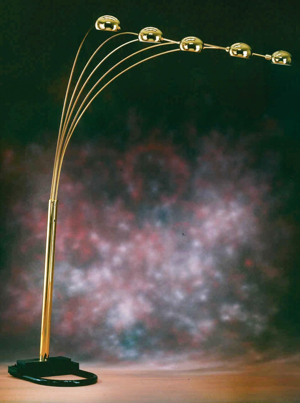 Spider Lamp 3 Way Switch Floor Lamp Finish: Brass