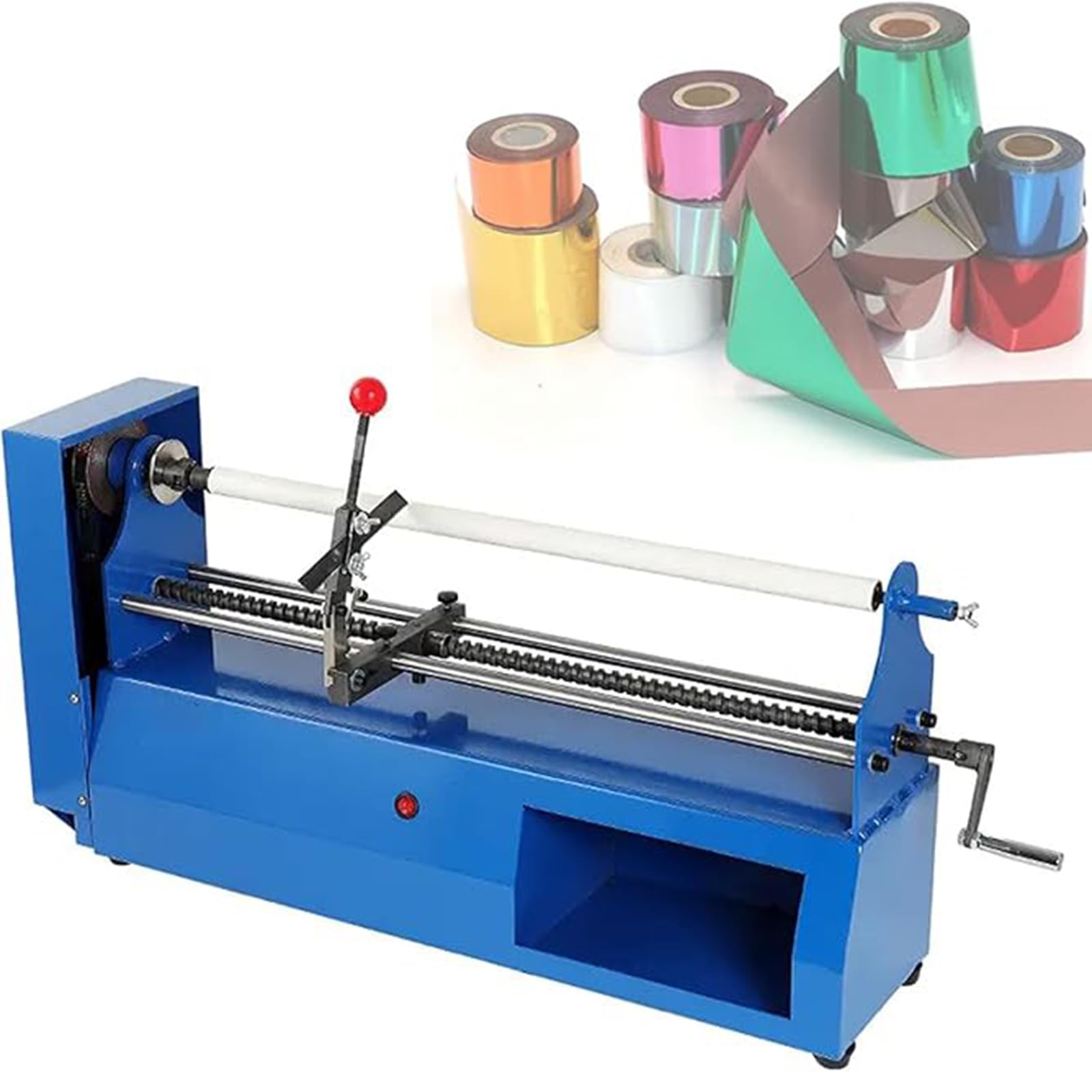 MYUYEE Hot Stamping Rolls Slitter, Electric Foil Paper Cutter, ≤68cm Cutting Width, 12cm Cutting Depth, For Printing, Packaging, Leather